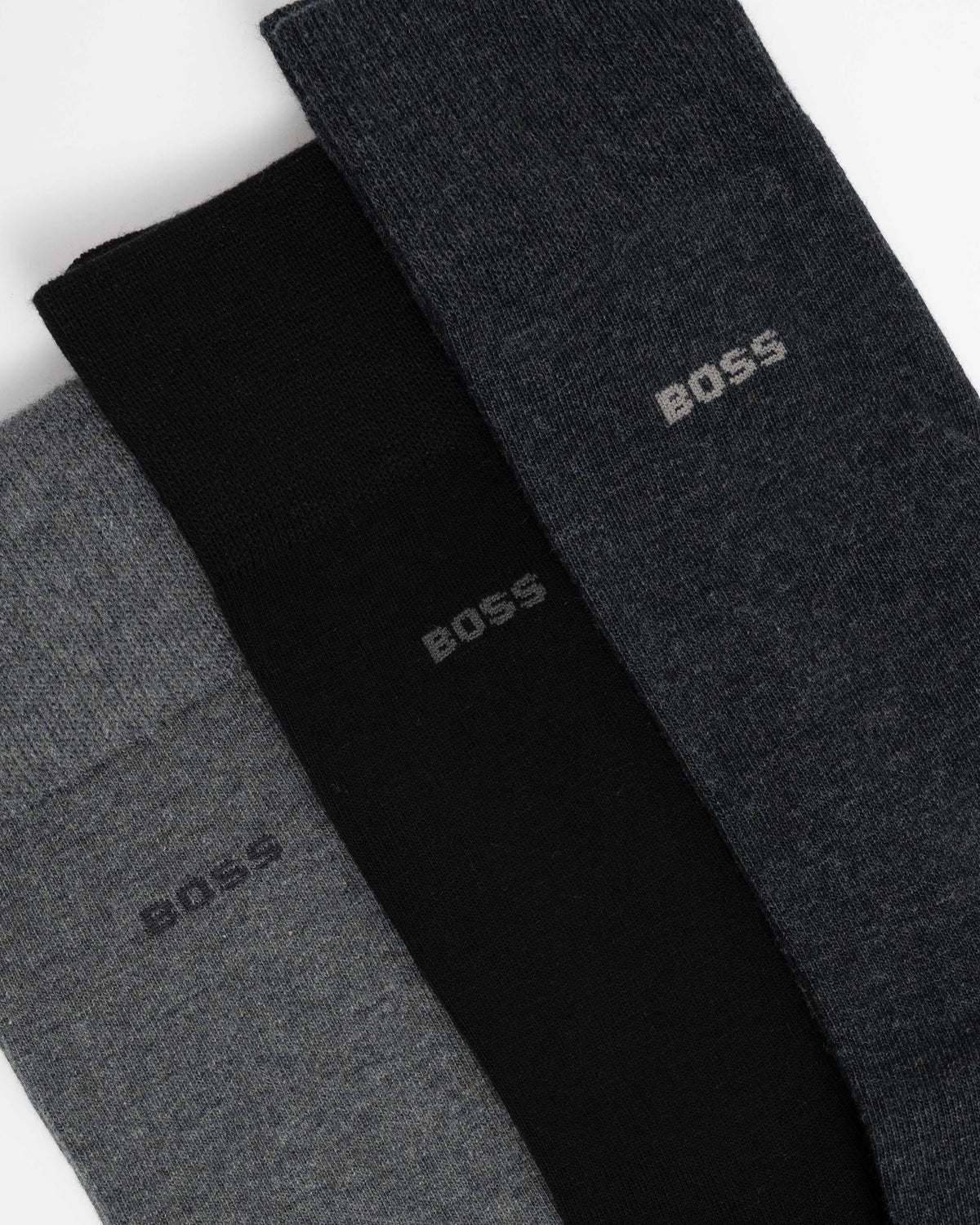 BOSS Orange 3 Pack RS Uni Socks close up of 3 pairs
