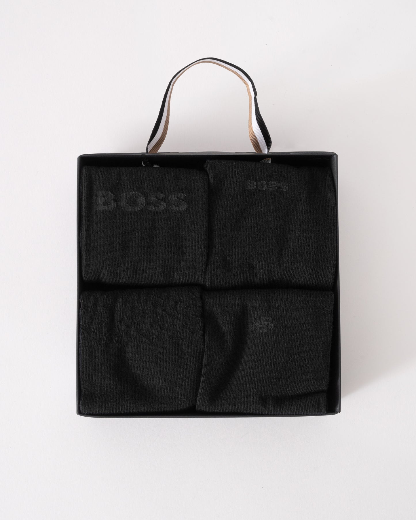 BOSS Orange Mens 4 Pack RS Iconic Sock Gift Set - Black 001