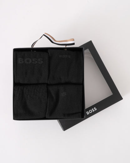 BOSS Orange Mens 4 Pack RS Iconic Sock Gift Set - Black 001