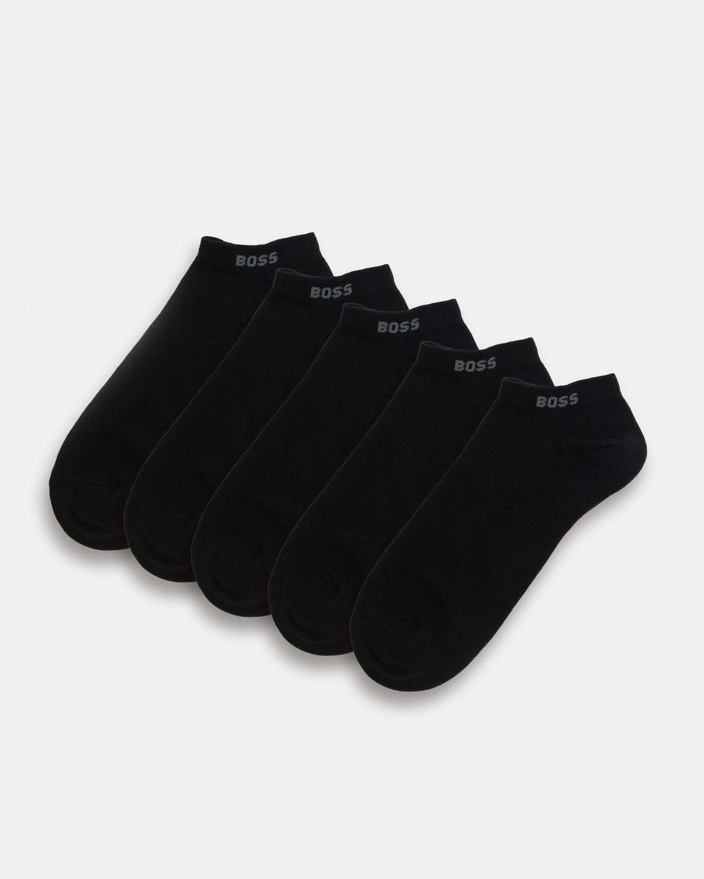 BOSS Orange 5-Pack Mens Cotton-Blend Ankle Socks pack shot