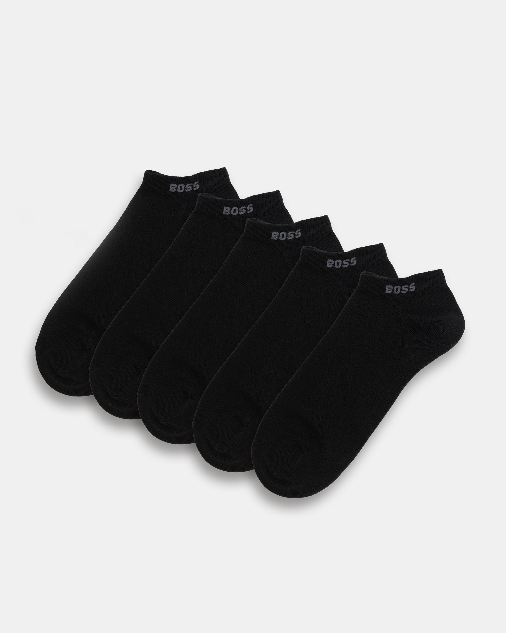 BOSS Orange 5-Pack Mens Cotton-Blend Ankle Socks pack shot