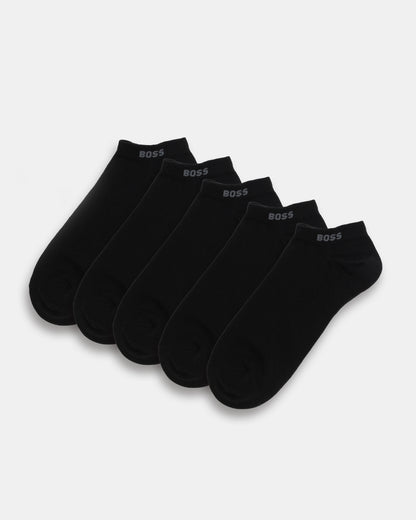 BOSS Orange 5-Pack Mens Cotton-Blend Ankle Socks pack shot