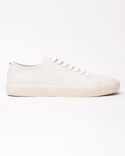 BOSS Orange Aiden Tenn Mens Low Top Trainers in Grained Faux Leather - Natural 102