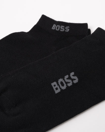 BOSS Orange Ankle Socks in a Bamboo-Viscose Blend - Black 001