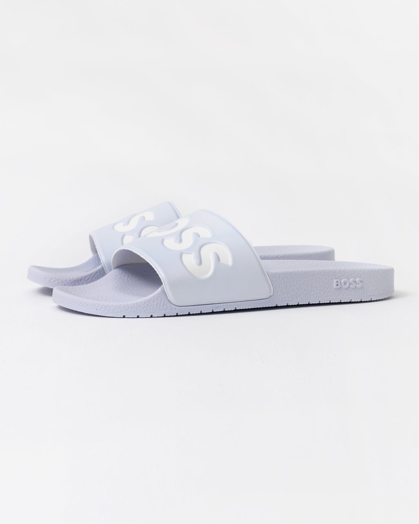 BOSS Orange Aryeh Italian Made Slides With Large Logo Detail front