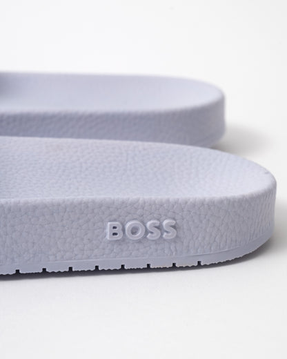 BOSS Orange Aryeh Italian Made Slides With Large Logo Detail logo detail