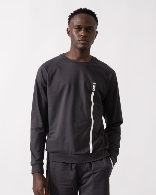 BOSS Orange Authentic Mens Loungewear Sweatshirt 50545558 - Dark Grey 021