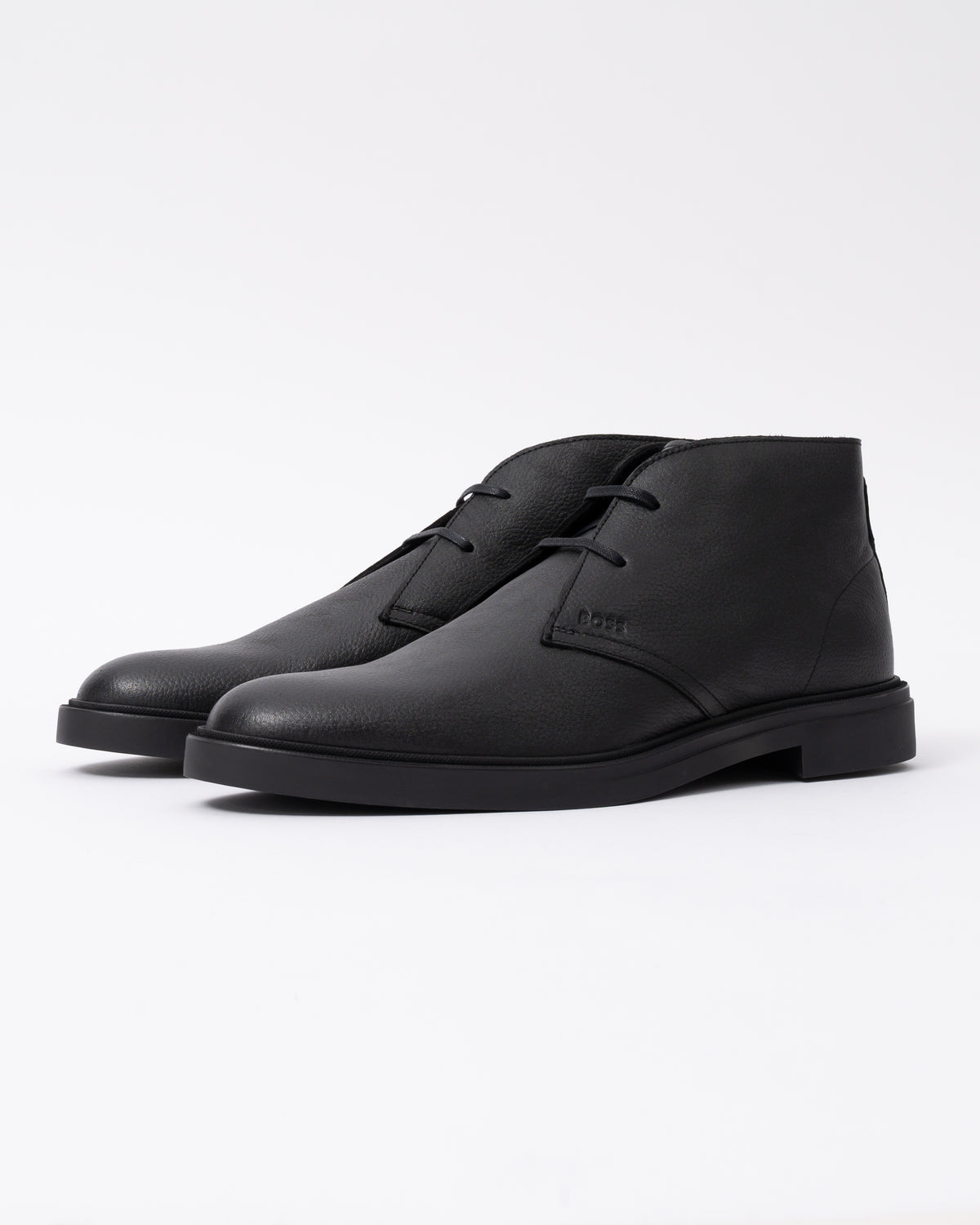 Front of the BOSS Orange Calev Desb Grwl Mens Boots - Black 001