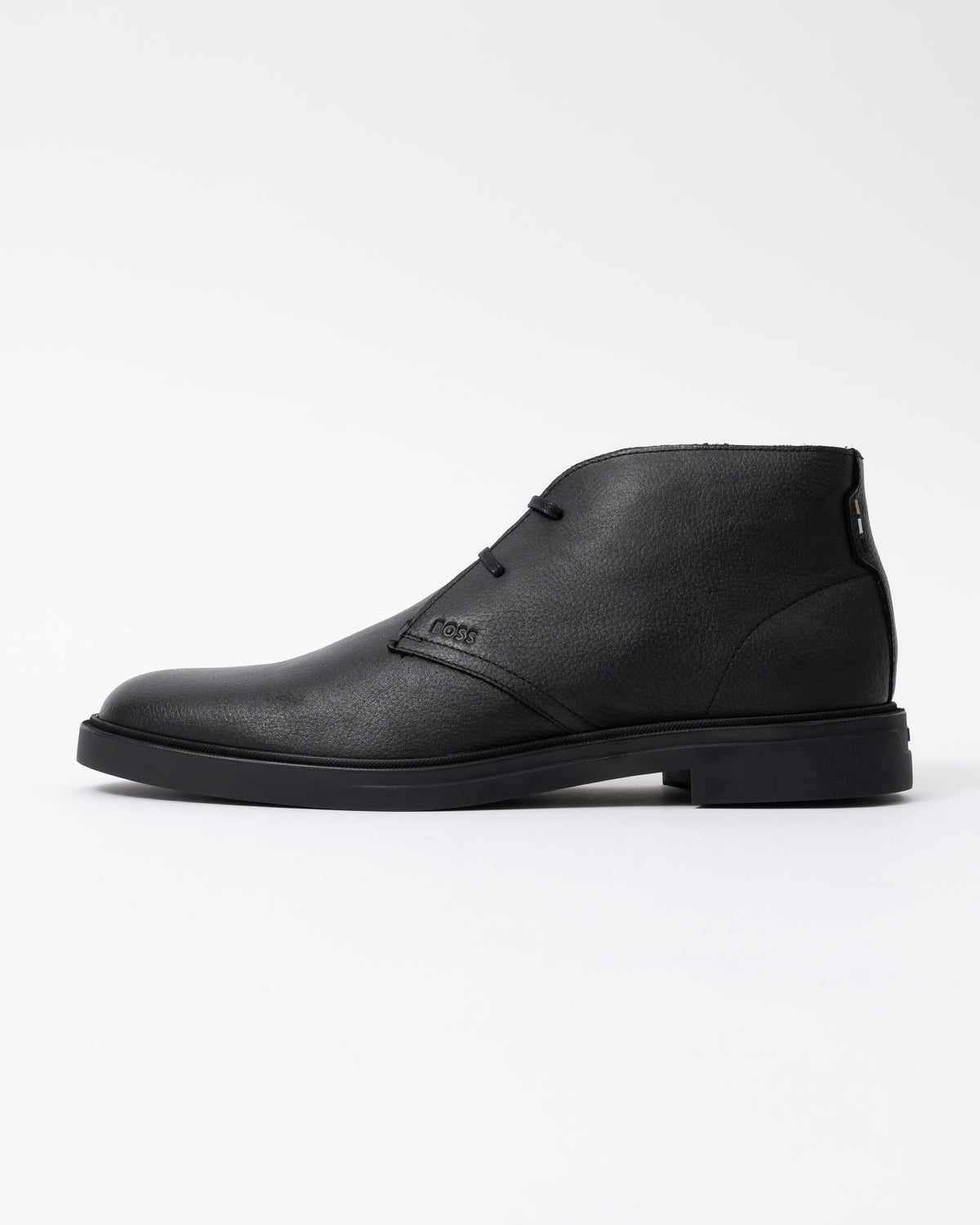 Side of the BOSS Orange Calev Desb Grwl Mens Boots - Black 001