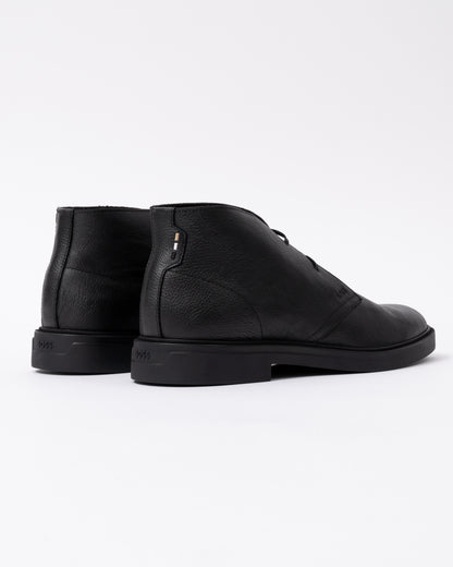 Back of the BOSS Orange Calev Desb Grwl Mens Boots - Black 001