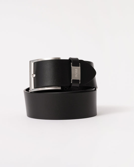 BOSS Orange Connio Mens Leather Belt NOS - Black 001