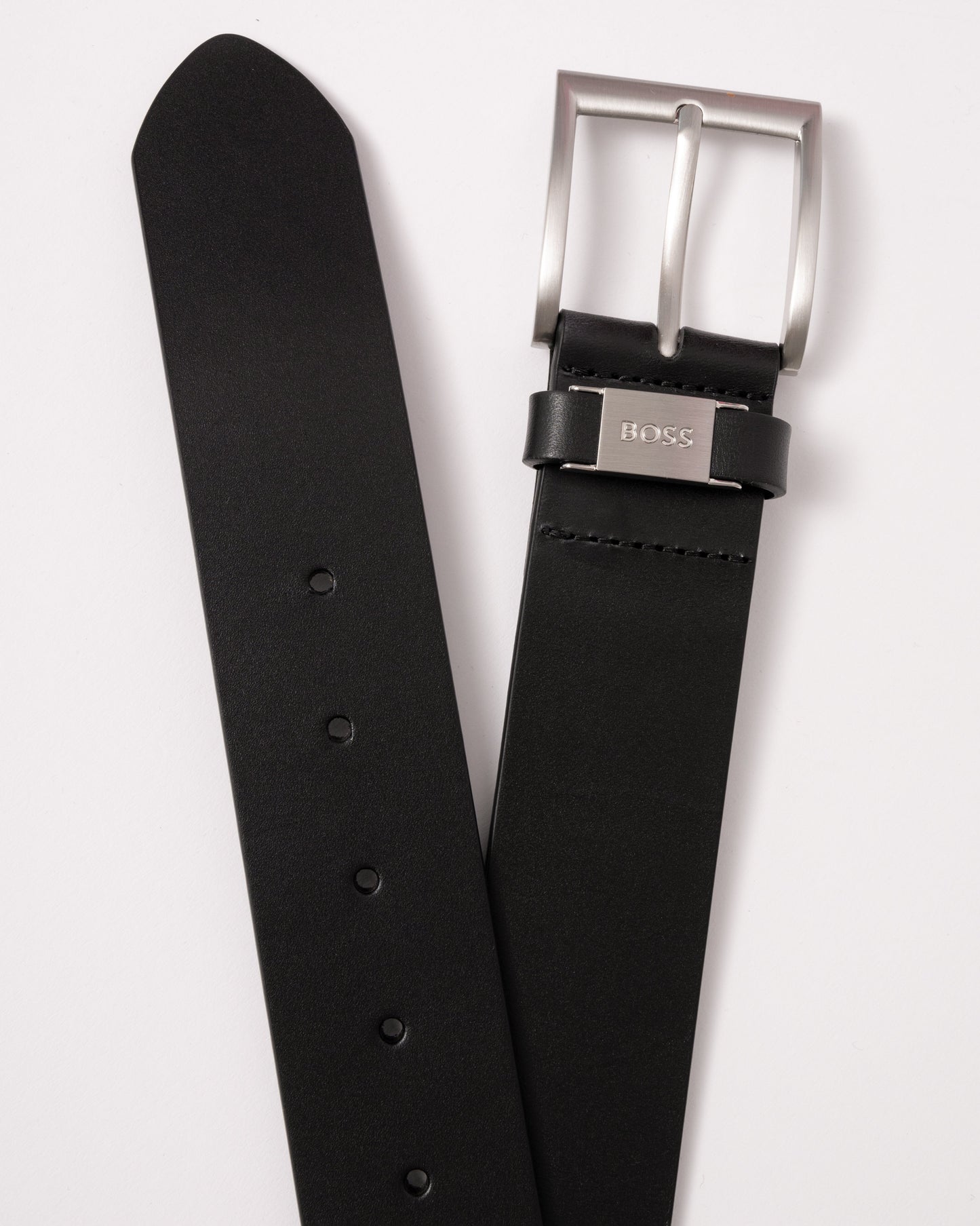 BOSS Orange Connio Mens Leather Belt NOS - Black 001