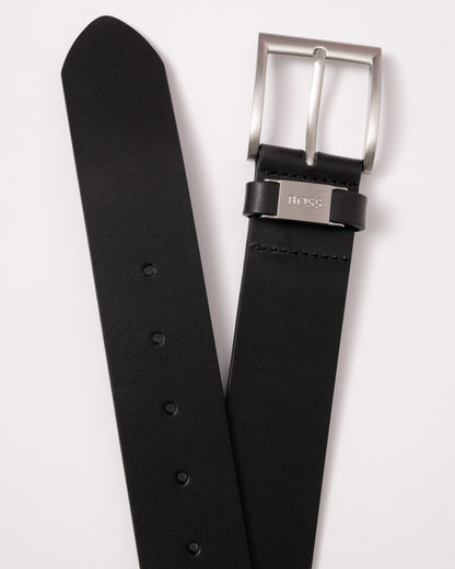 BOSS Orange Connio Mens Leather Belt NOS - Black 001