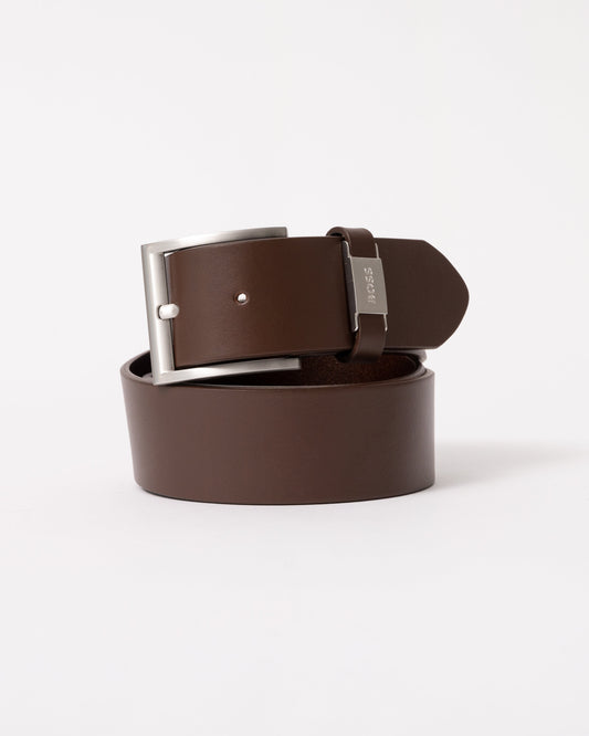 BOSS Orange Connio Mens Leather Belt NOS - Dark Brown 202