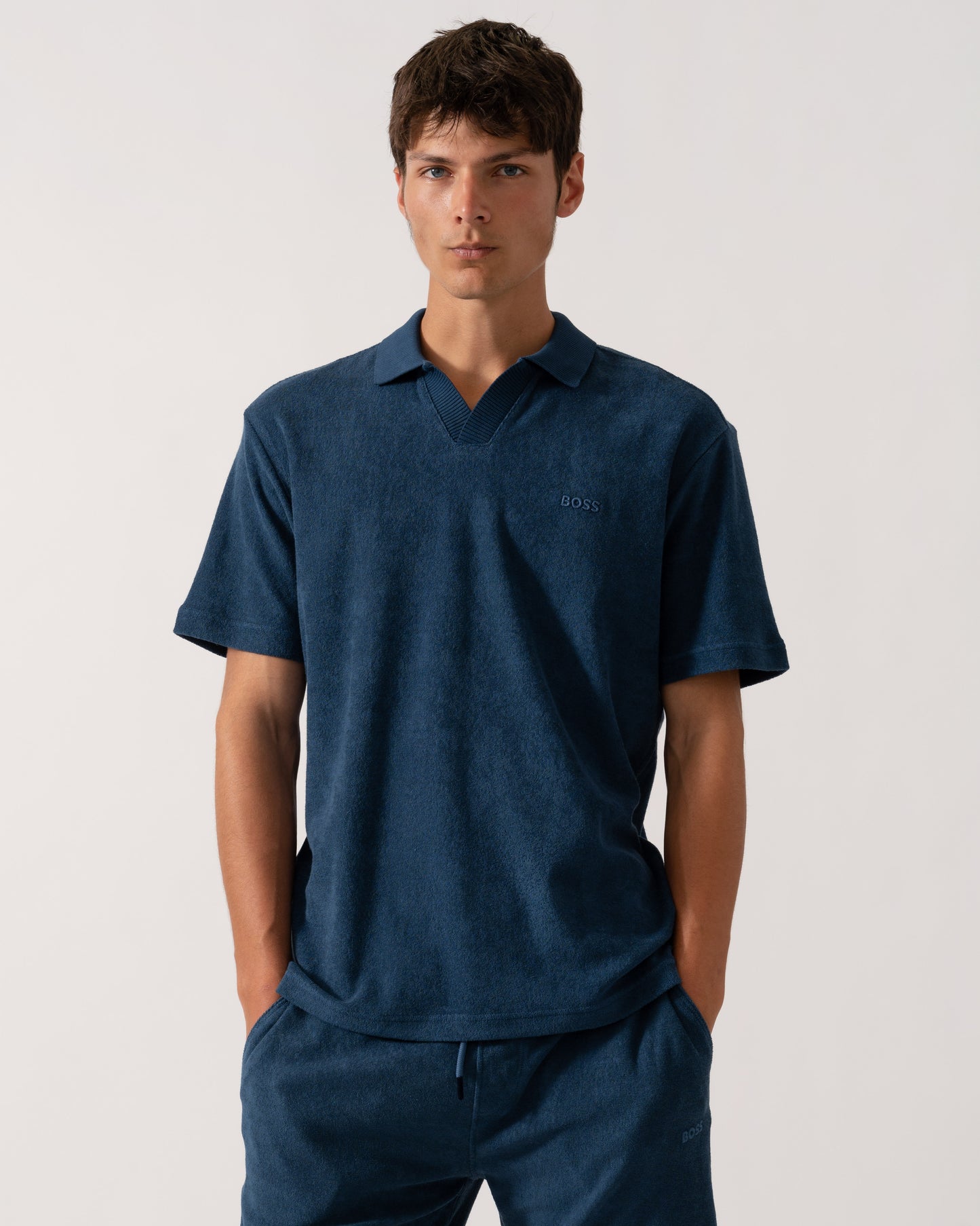 BOSS Orange Doubletowel Mens Polo Shirt