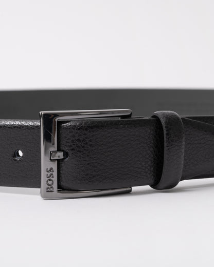 BOSS Orange Mens Elloy Belt - Black 001 buckle detail