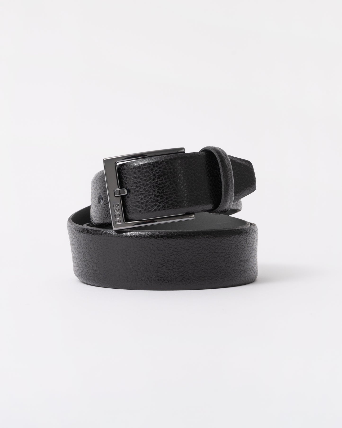 BOSS Orange Mens Elloy Belt - Black 001 twisted belt