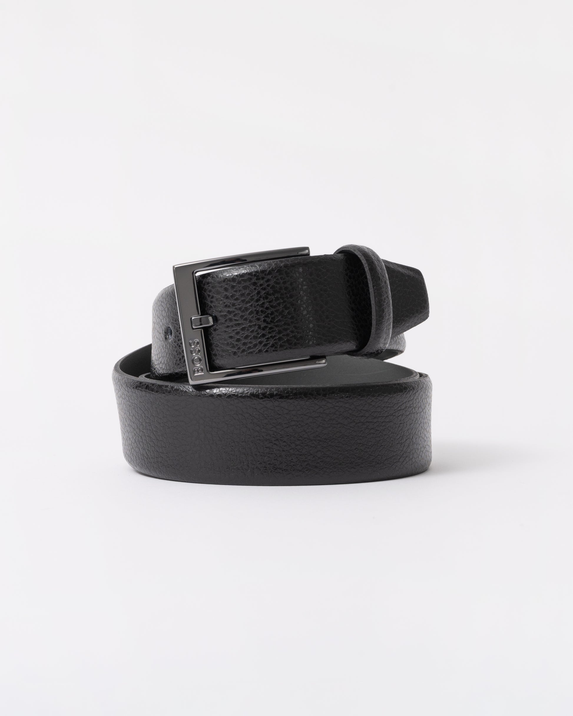 BOSS Orange Mens Elloy Belt - Black 001 twisted belt