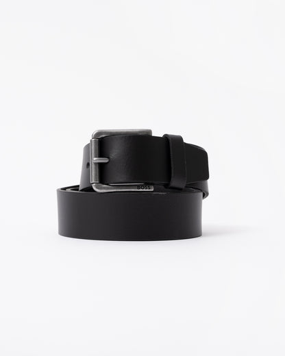 BOSS Orange Mens Joris Belt in Black 001 coiled belt
