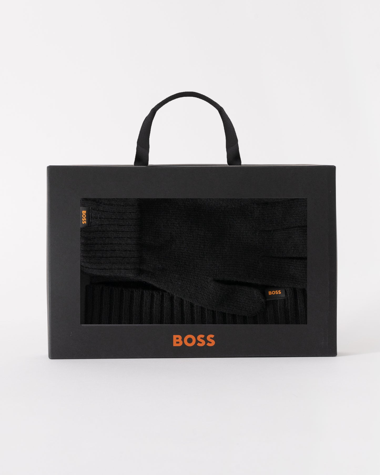 BOSS Orange Mens Kalipso Glove & Hat Set - Black 001