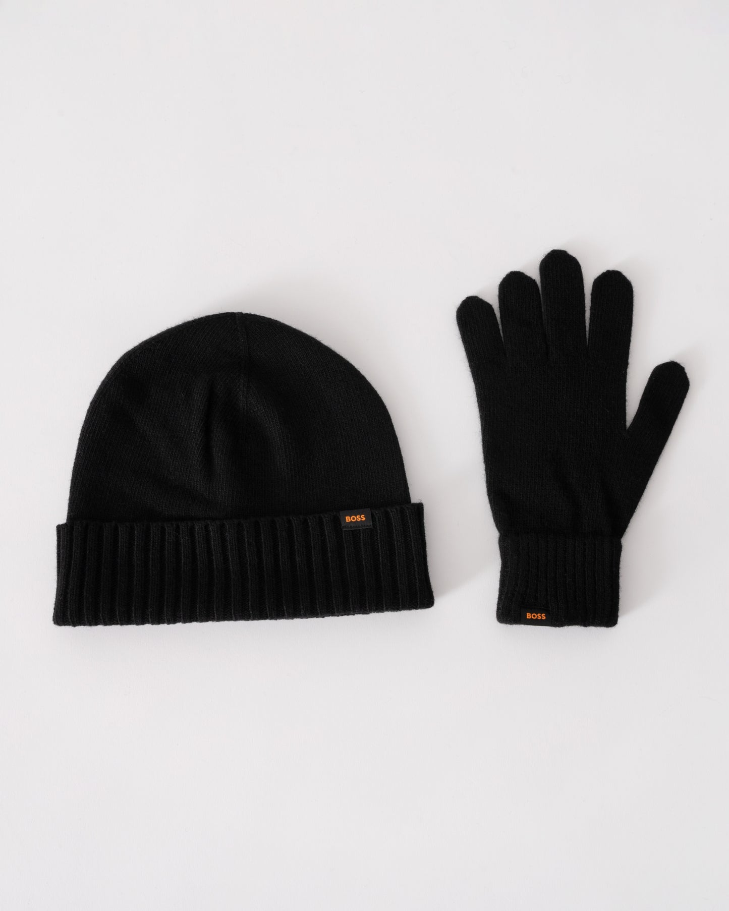 BOSS Orange Mens Kalipso Glove & Hat Set - Black 001