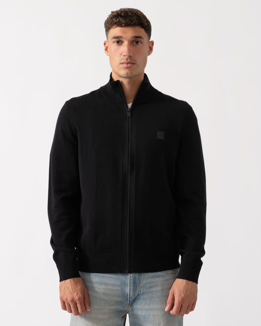 BOSS Orange Kanozip Mens Full Zip Jumper - Black 001