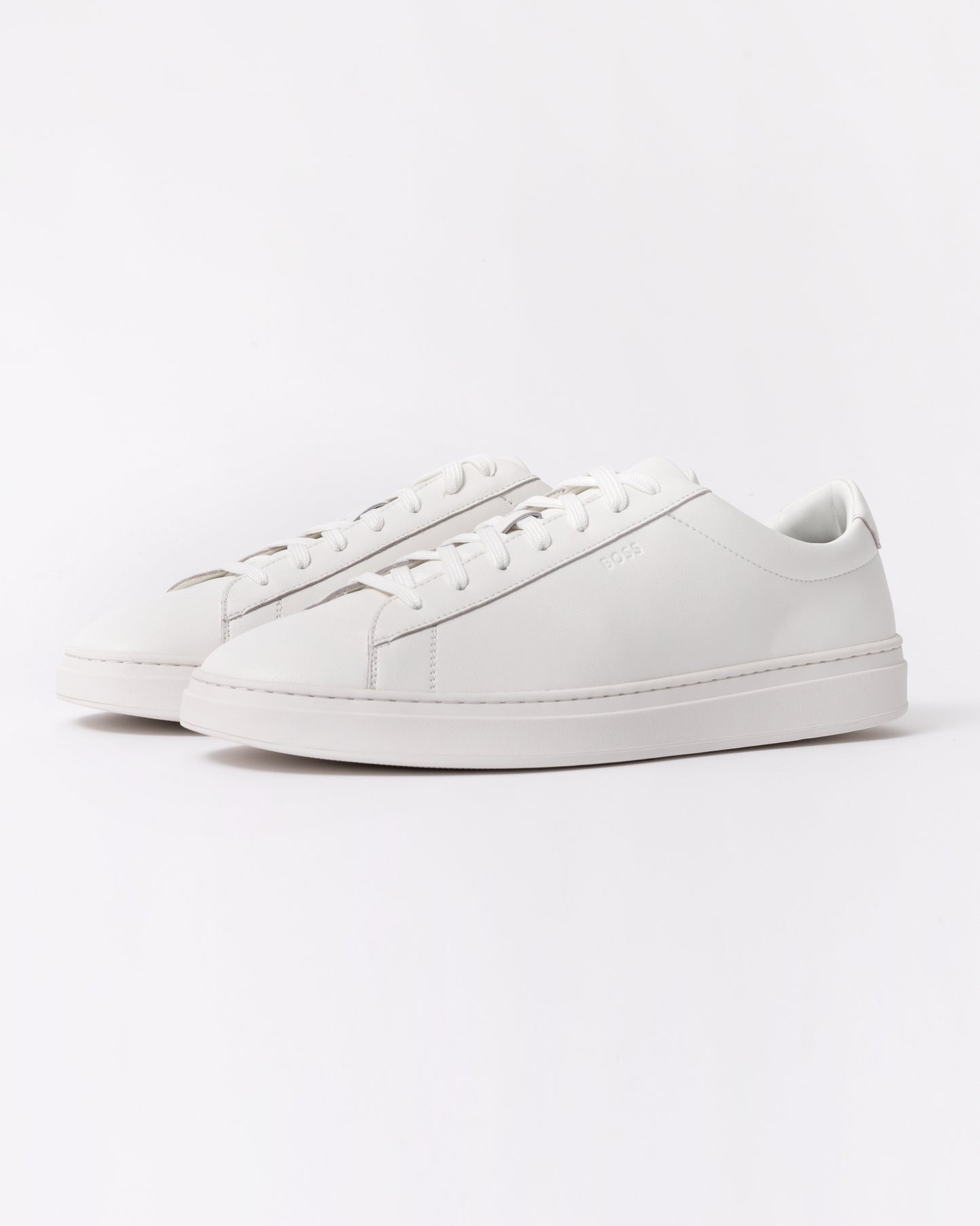 BOSS Orange Mens Kieran Tennis Trainers - White 100 - Main