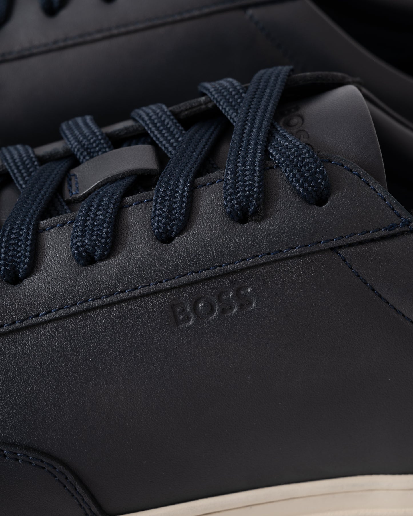 BOSS Orange Kieran_Tenn_buox Mens Trainers - Dark Blue 401