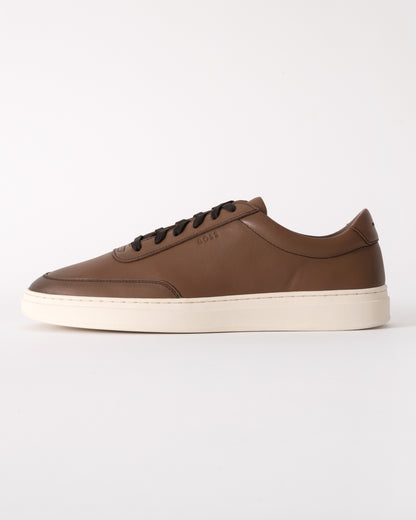 BOSS Orange Kieran Tennis Trainers - Medium Brown 210