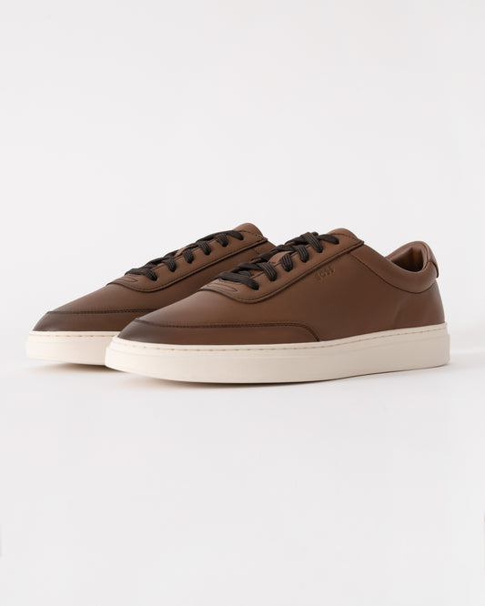 BOSS Orange Kieran Tenn Buox Trainers in Medium Brown 210