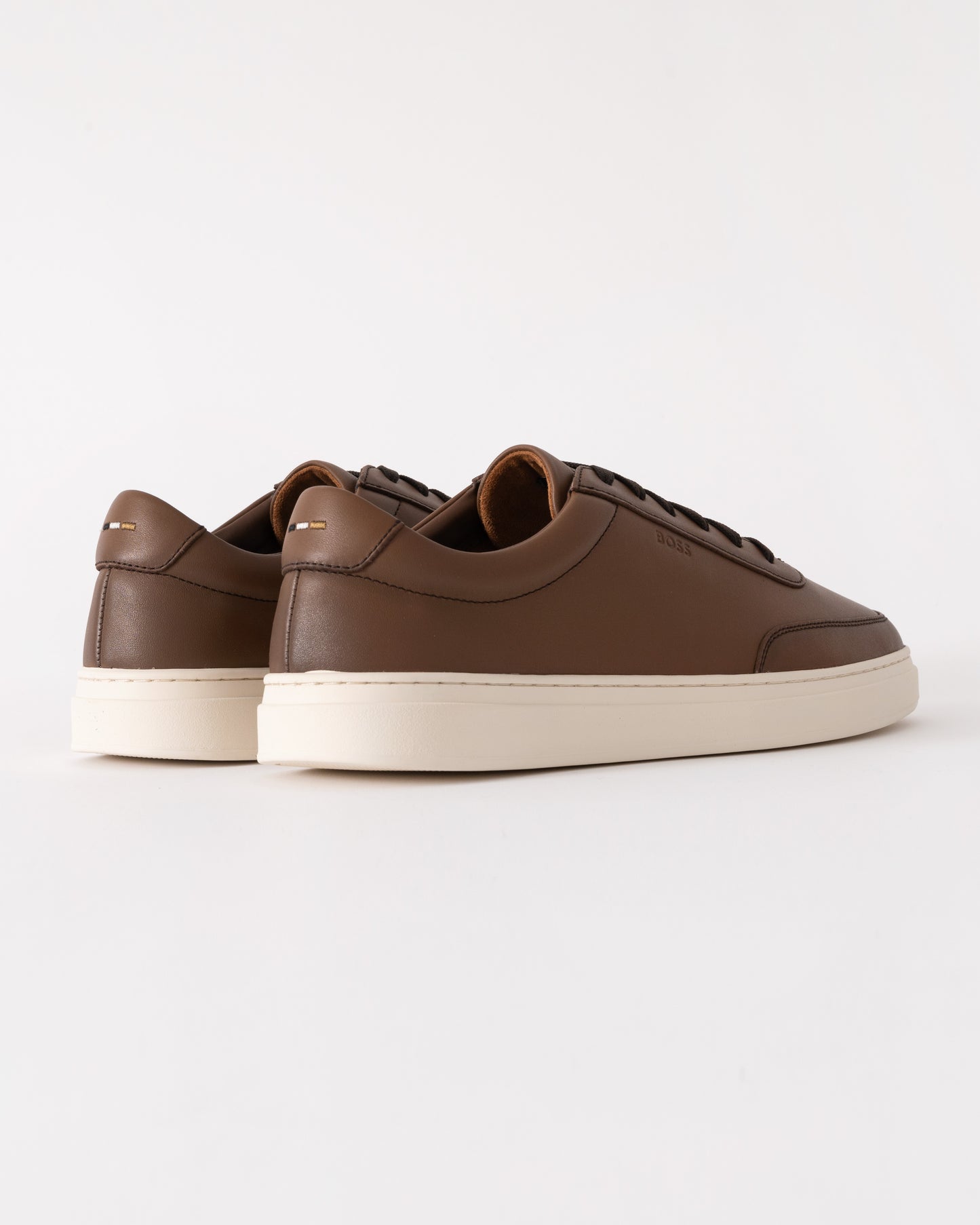 BOSS Orange Kieran Tennis Trainers - Medium Brown 210