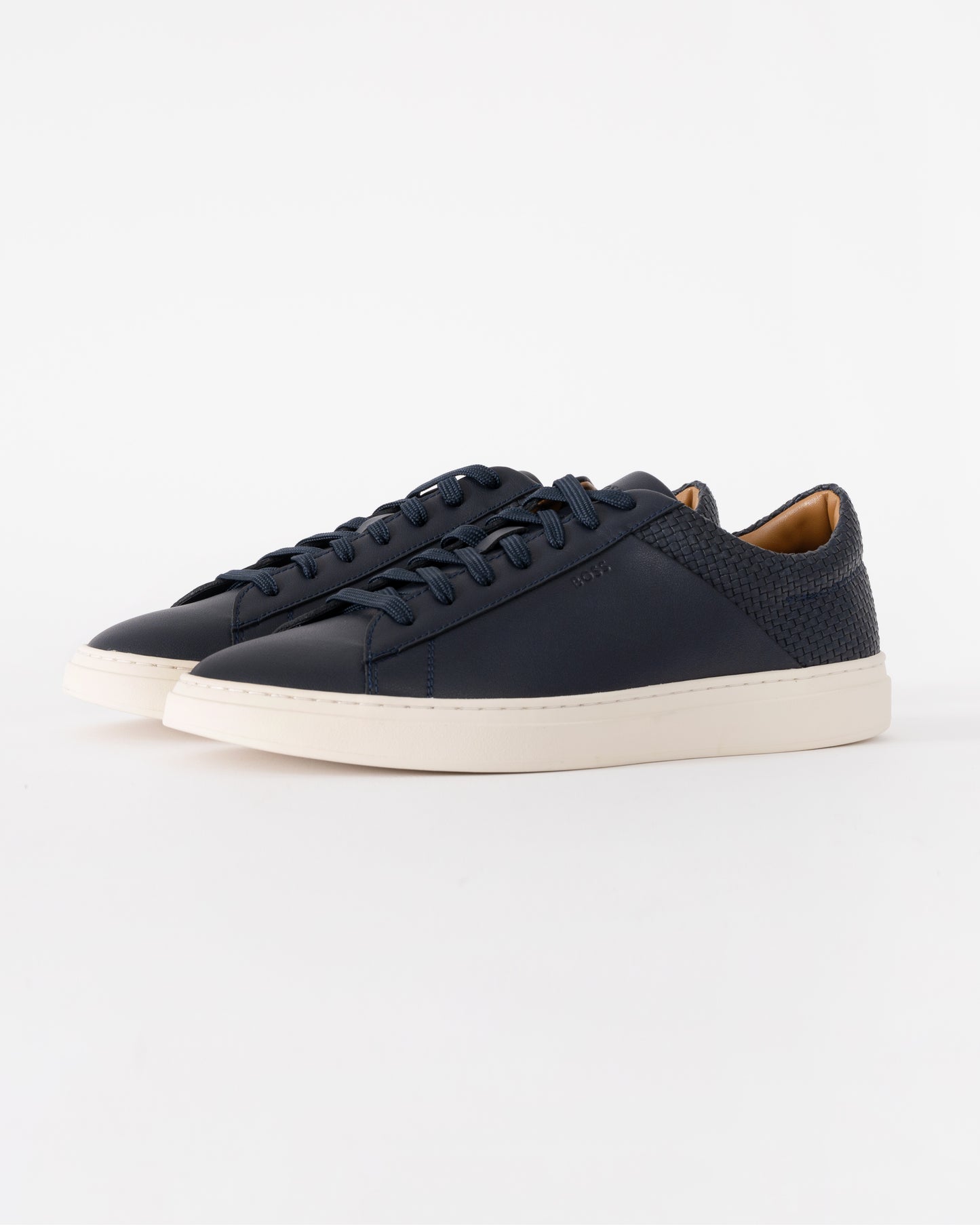 BOSS Orange Kieran Tenn Lwvpu Mens Trainers - Dark Blue 401 | CHO | Designer Mens Trainers