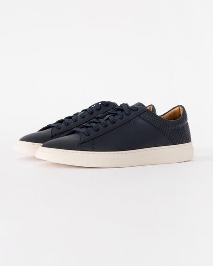 BOSS Orange Kieran Tenn Lwvpu Mens Trainers - Dark Blue 401 | CHO | Designer Mens Trainers