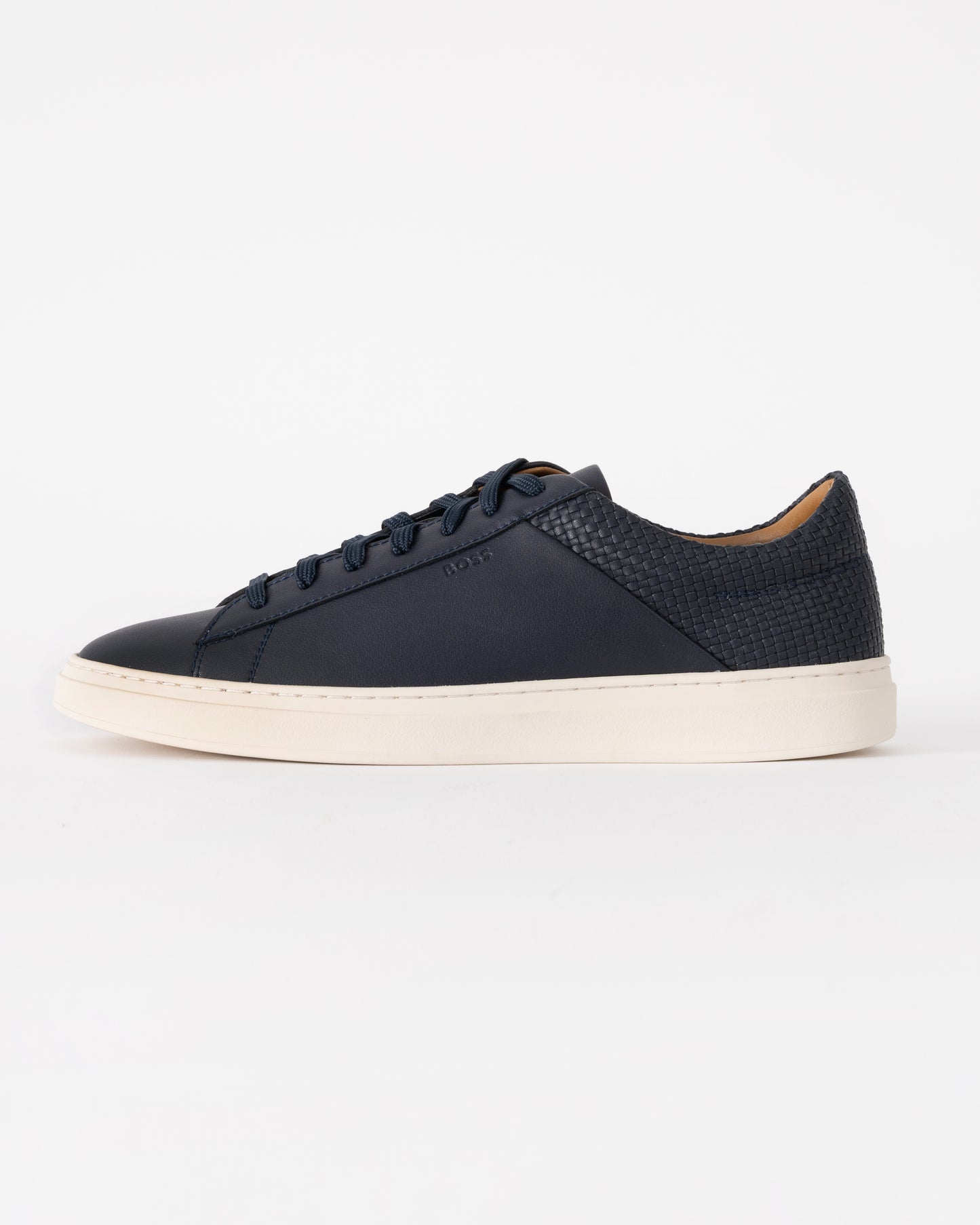 BOSS Orange Kieran Tenn Lwvpu Mens Trainers - Dark Blue 401 | CHO | Designer Mens Trainers