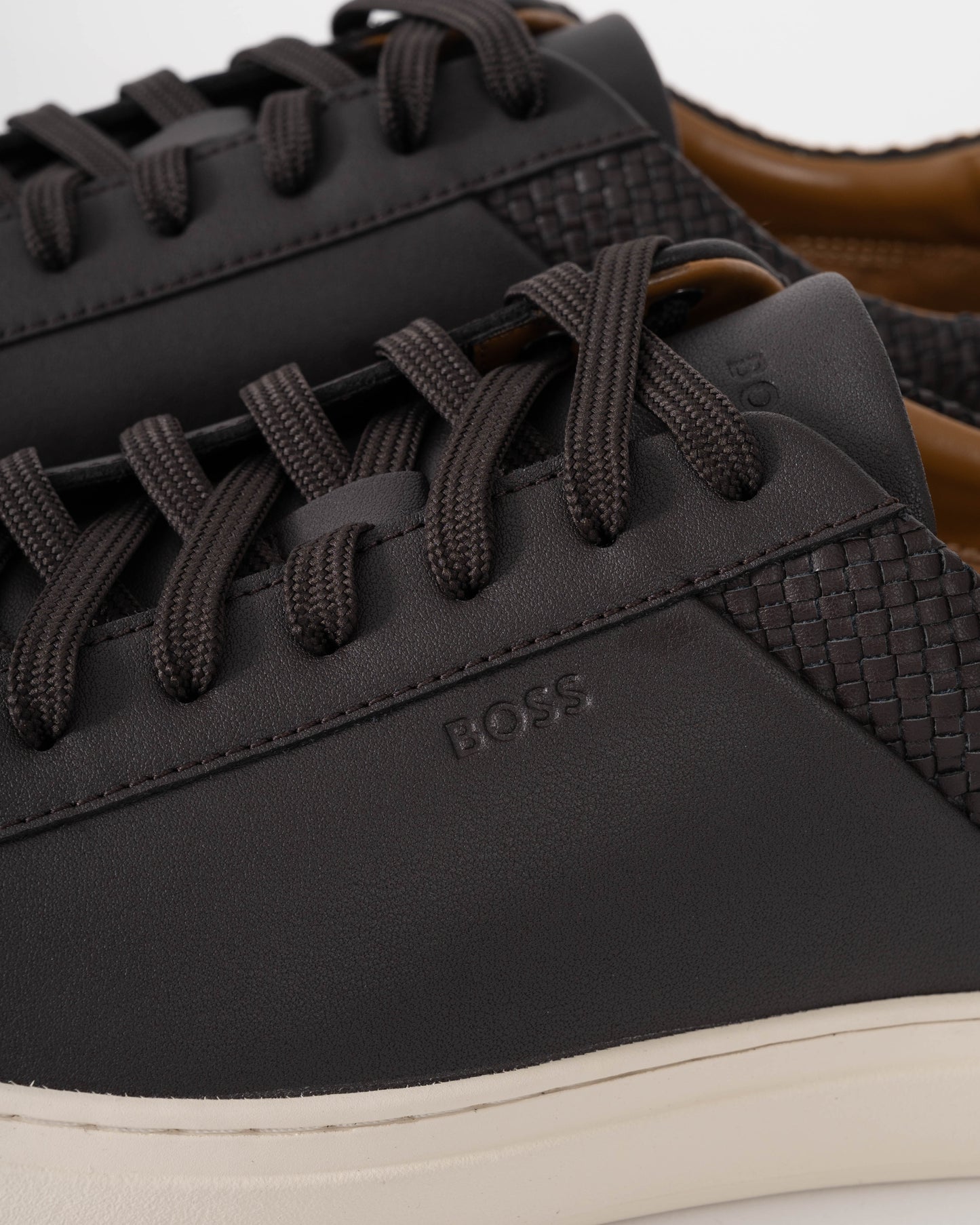 BOSS Orange Kieran Tenn Lwvpu Mens Trainers - Dark Brown 207 | CHO | Designer Mens Trainers