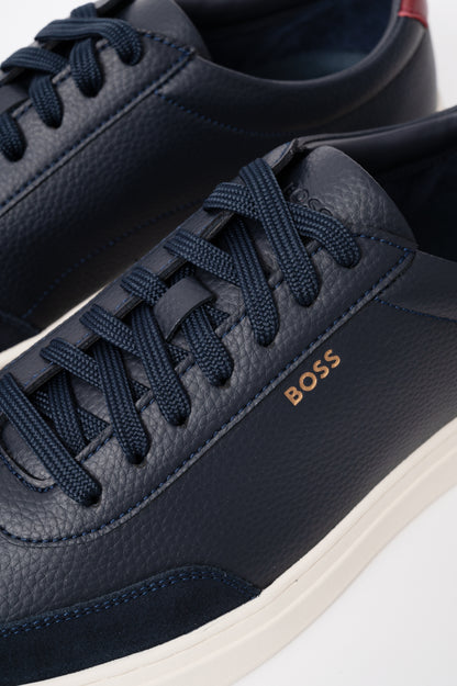 BOSS Orange Kieran_Tenn_sdgral Mens Trainers - Dark Blue 406
