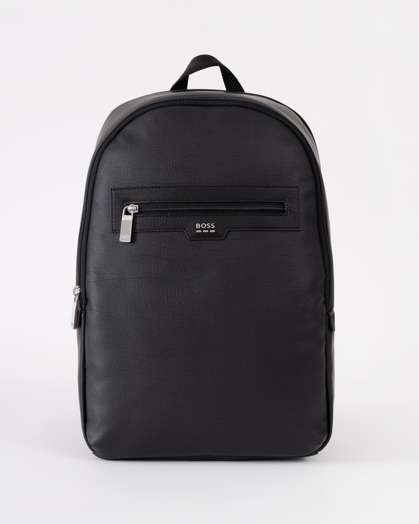 BOSS Orange Lewy Mens Faux Leather Backpack - Black 001 | CHO | Designer Mens Backpacks