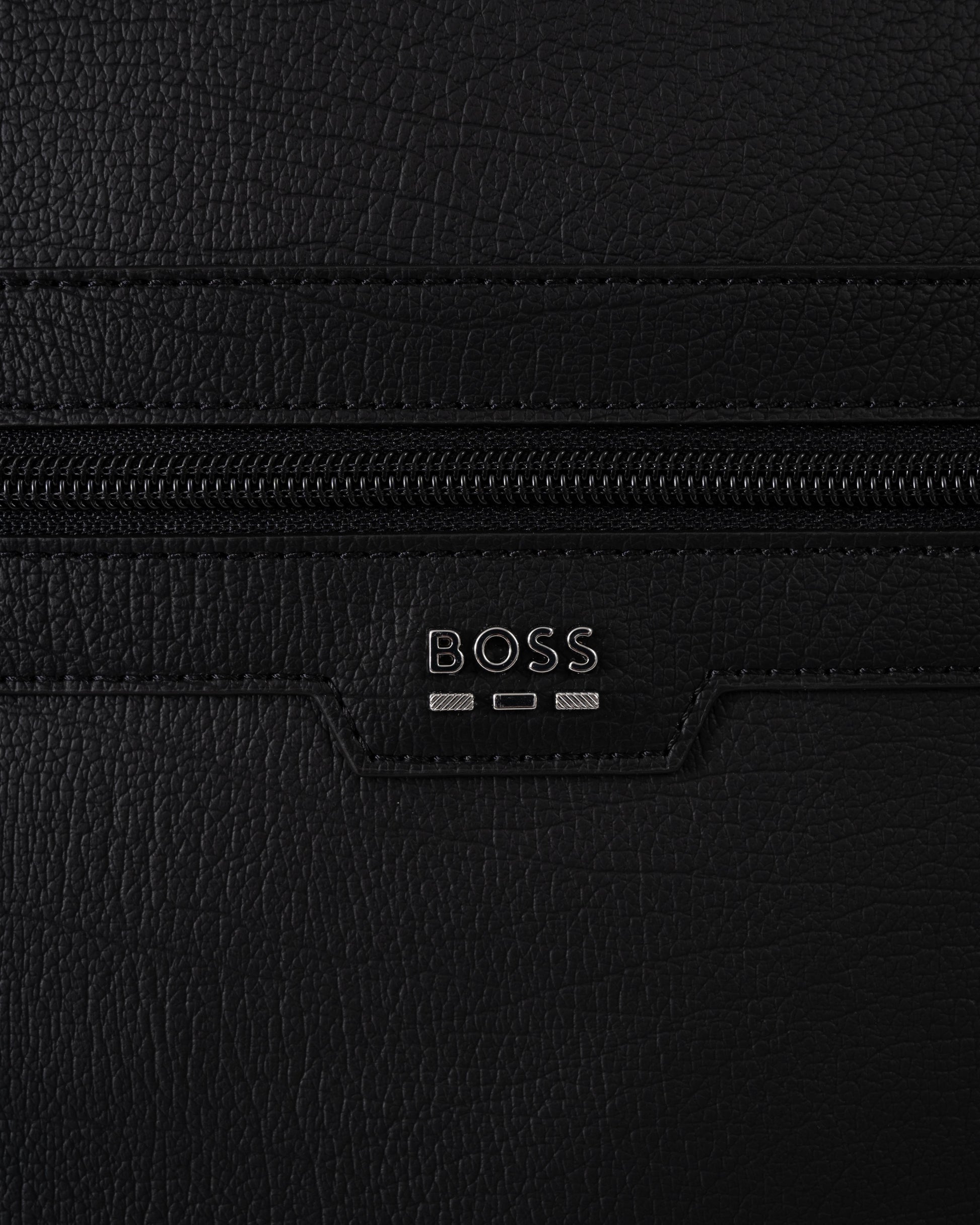 BOSS Orange Lewy Mens Faux Leather Backpack - Black 001 | CHO | Designer Mens Backpacks