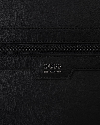 BOSS Orange Lewy Mens Faux Leather Backpack - Black 001 | CHO | Designer Mens Backpacks
