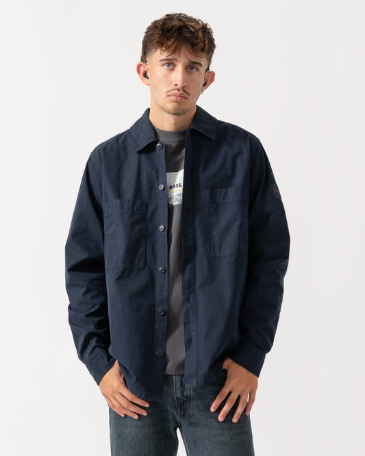 BOSS Orange Locky 2 Mens Overshirt 50543519 - Dark Blue 404