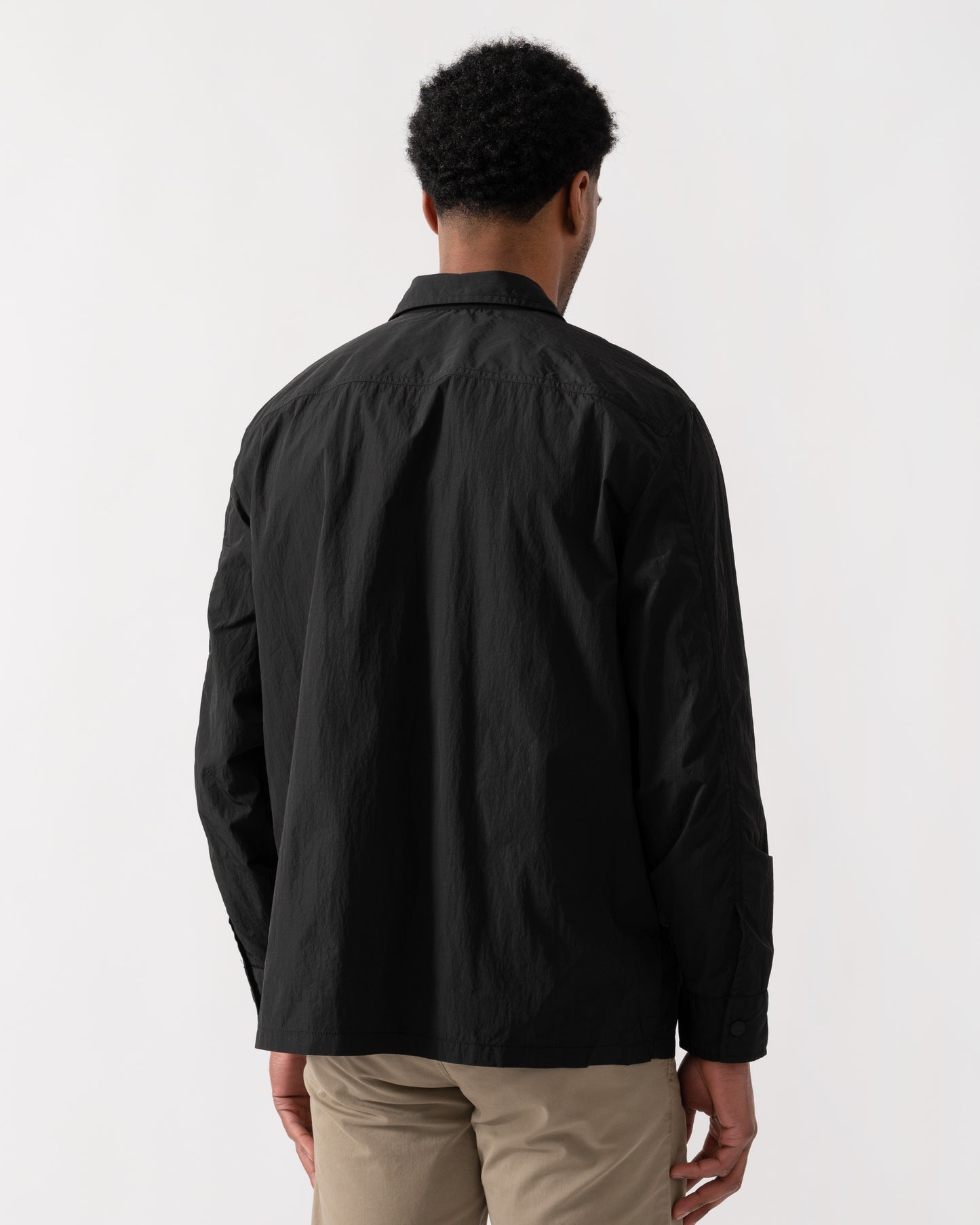 BOSS Orange Lotape Mens Long Sleeve Shirt - Black 001 | CHO | Designer Mens Long Sleeve Shirts