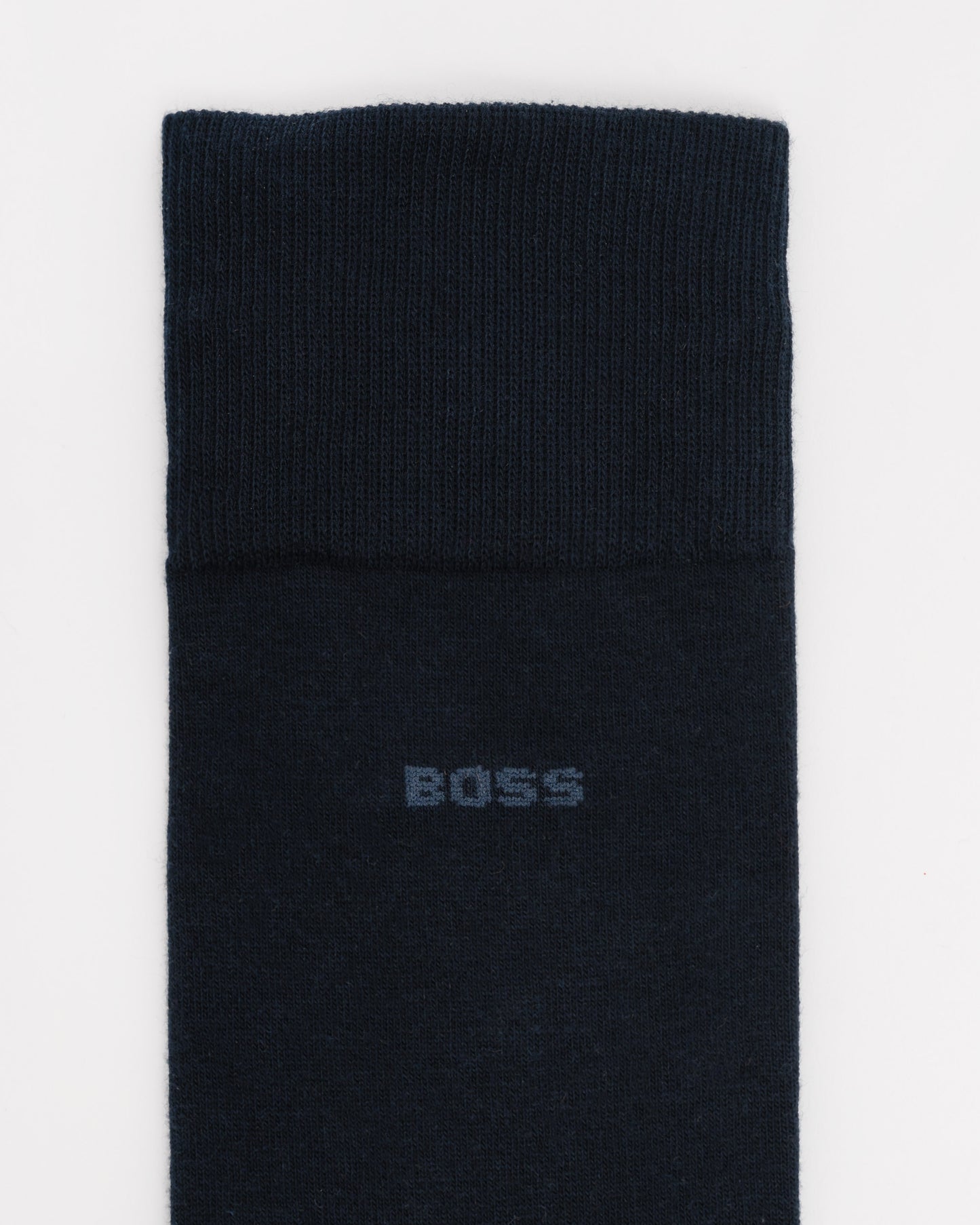 BOSS Orange Marc Logo Socks in Combed Stretch Cotton close up 2