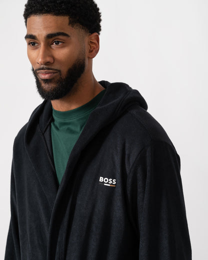 BOSS Orange Mens Cotton Terry Robe close up