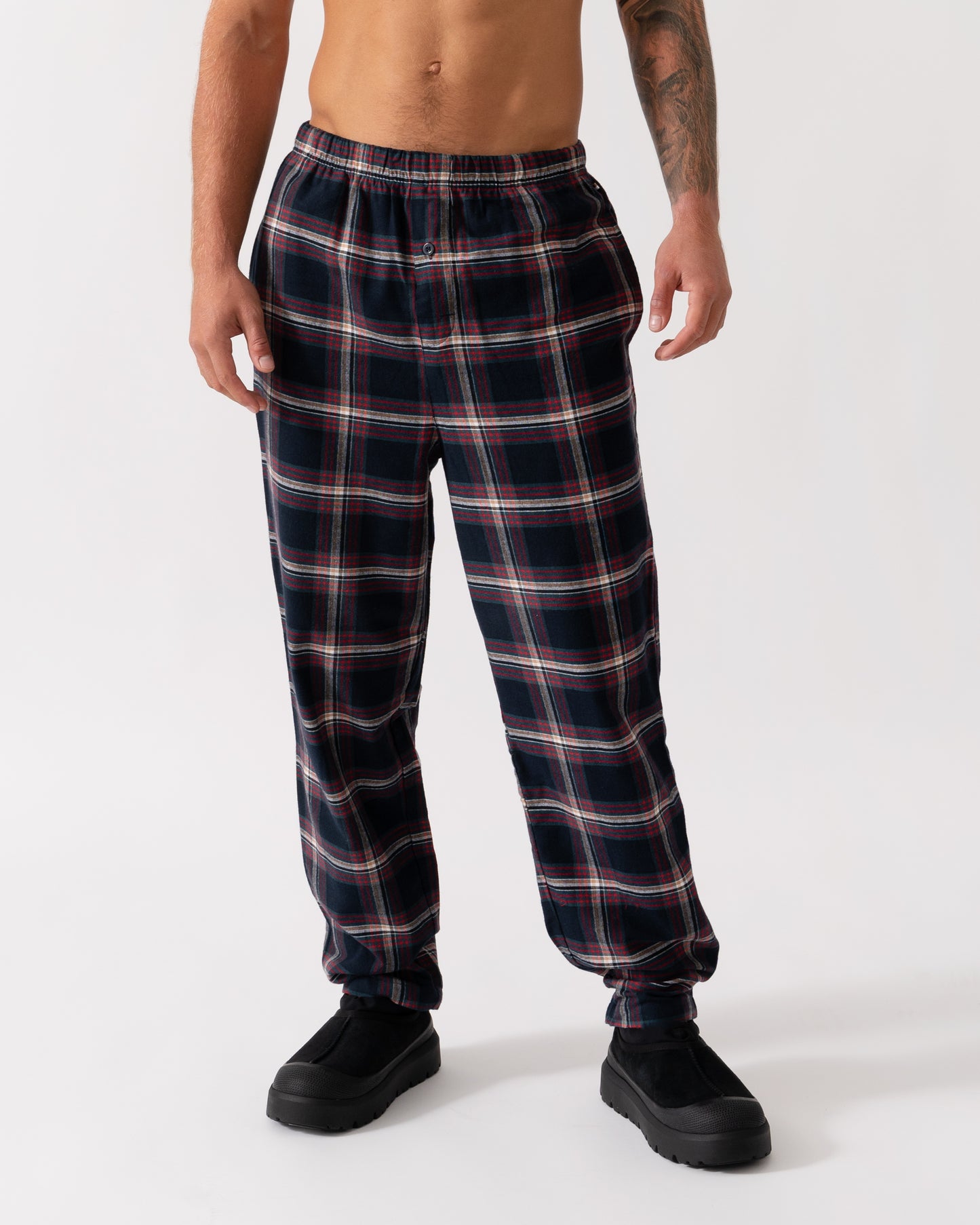 BOSS Orange Mens Holiday Pyjama Pants - Open Blue 460