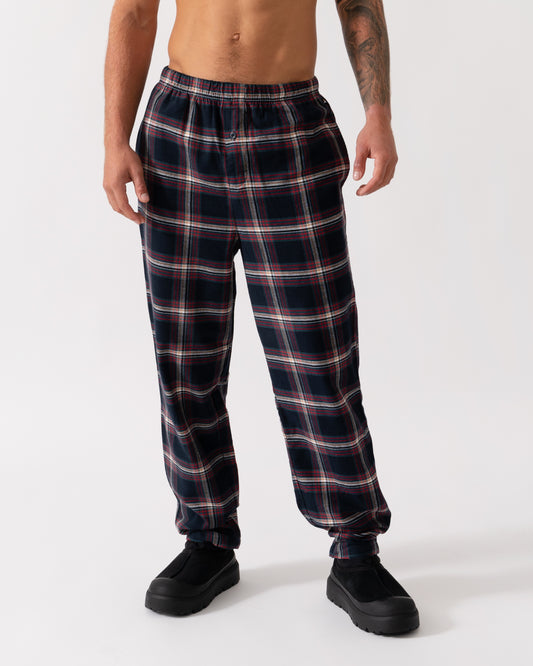 BOSS Orange Mens Holiday Pyjama Pants - Open Blue 460