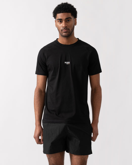 BOSS Orange Mens Slim Fit Beach T-Shirt - Black 005