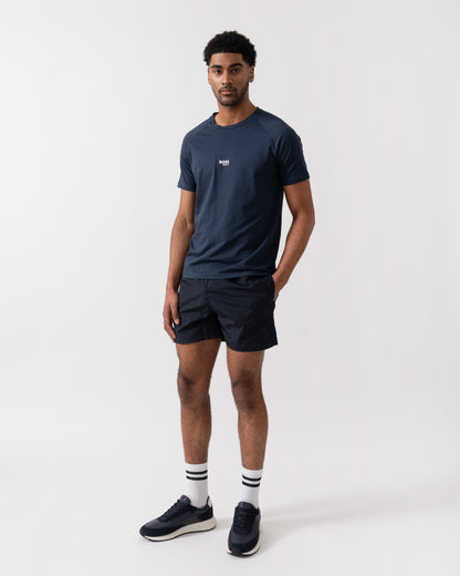 BOSS Orange Mens Slim Fit Beach T - Shirt - Navy 415 | CHO | Designer Mens Short Sleeve T - Shirts & Tops