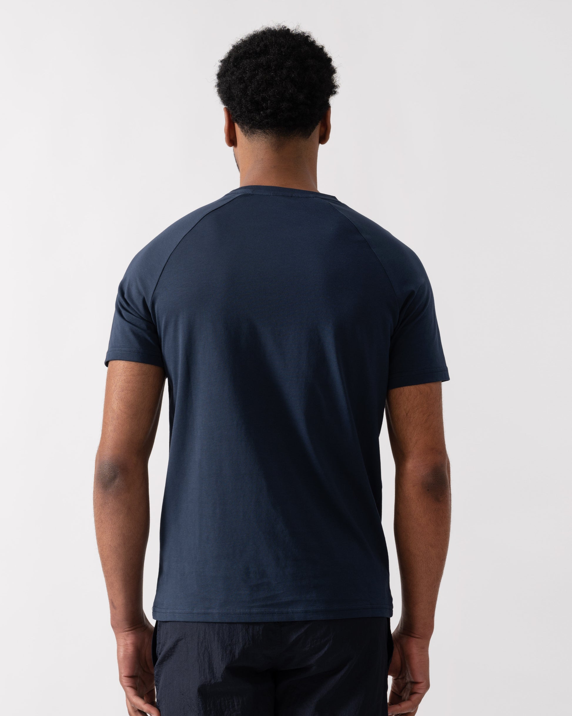 BOSS Orange Mens Slim Fit Beach T - Shirt - Navy 415 | CHO | Designer Mens Short Sleeve T - Shirts & Tops