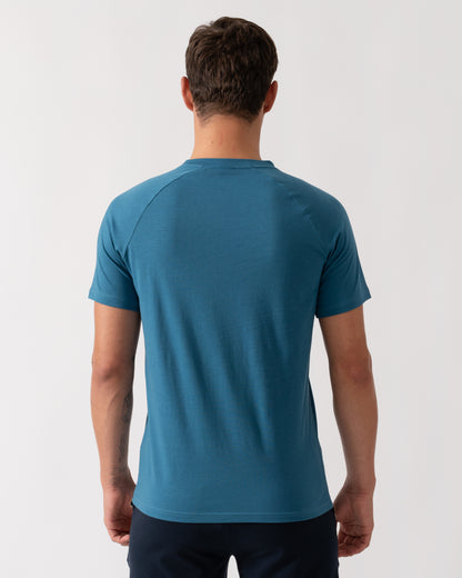 BOSS Orange Mens Slim Fit Beach T-Shirt - Open Blue 471