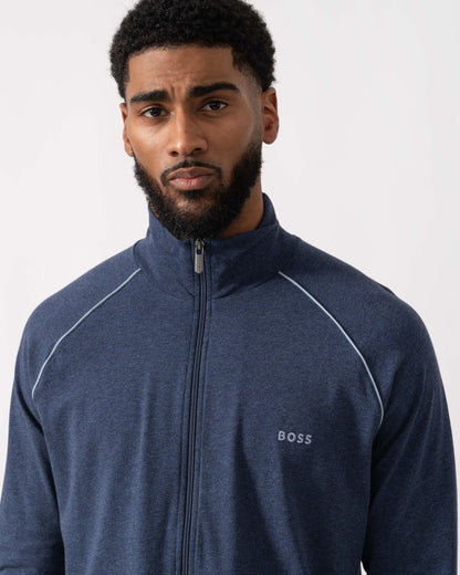 BOSS Orange Mix & Match Full Zip Loungewear Jacket close up